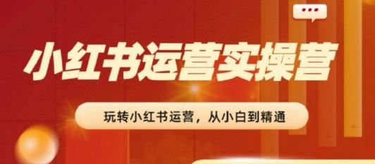 2024小红书运营实操营，​从入门到精通，完成从0~1~100-尤课网创