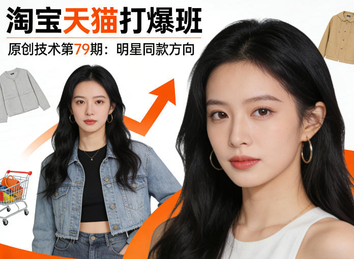《淘宝天猫打爆班》原创技术第79期:明星同款方向-尤课网创