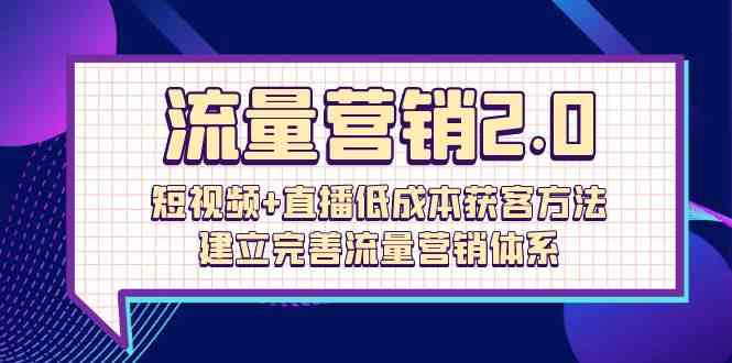 （10114期）流量-营销2.0：短视频+直播低成本获客方法，建立完善流量营销体系（72节）-尤课网创
