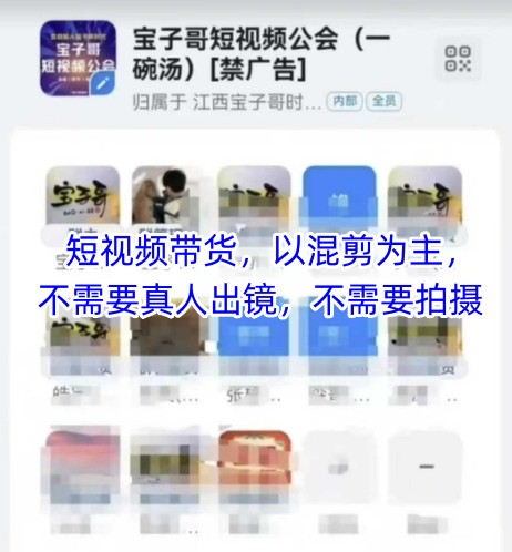 宝子哥头部团队短视频带货，以混剪为主，不需要真人出镜，不需要拍摄【更新26年1月】-尤课网创