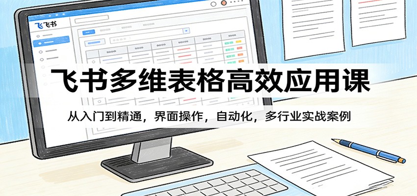 飞书多维表格高效应用课：从入门到精通，界面操作，自动化，多行业实战案例-尤课网创