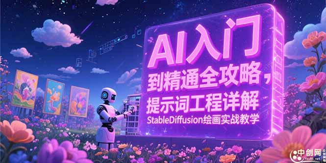 AI入门到精通全攻略，提示词工程详解，StableDiffusion绘画实战教学-尤课网创