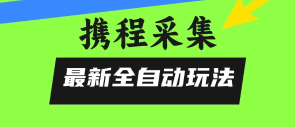 携程信息采集全自动玩法，0风控，无脑开干【揭秘】-尤课网创