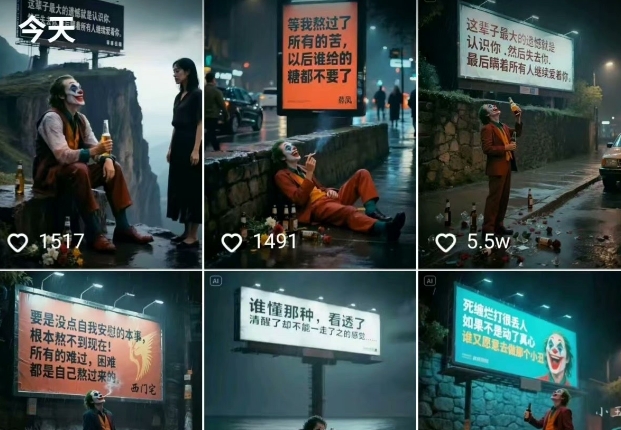 一条视频竟然15W赞！用AI制作小丑自嘲扎心文案视频，当下非常火爆的短视频流量神器-尤课网创
