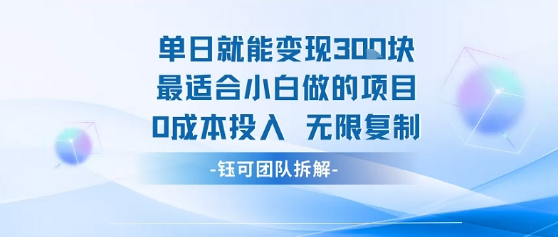 单日就能变现3张最适合小白做的项目0成本投入 无限复制-尤课网创