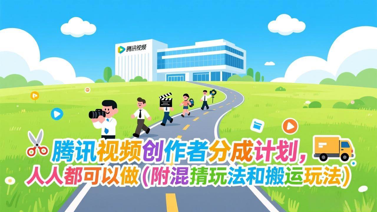 （17137期）腾讯视频创作者分成计划，人人都可以做（附混剪玩法和搬运玩法）-尤课网创