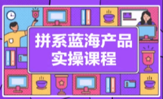拼系冷门蓝海产品实操课程，从注册店铺到选品上架到流量维护环环相扣-尤课网创