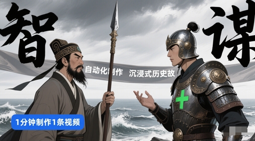 扣子工作流一键生成沉浸式历史故事，一天工作量，3分钟搞定-尤课网创