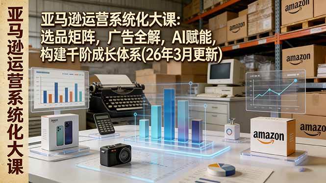 （17622期）亚马逊运营系统化大课：选品矩阵，广告全解，AI赋能，构建千阶成长体系(26年3月更新)-尤课网创