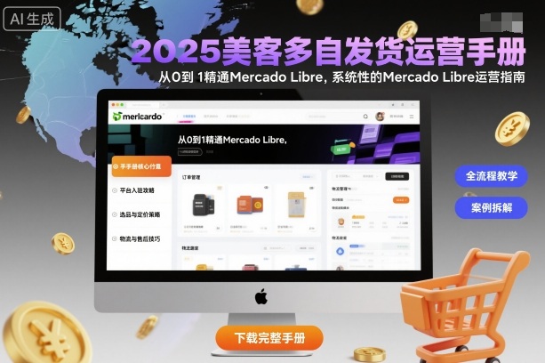 2025美客多自发货运营手册:从0到1精通Mercado Libre,系统性的Mercado Libre运营指南-尤课网创