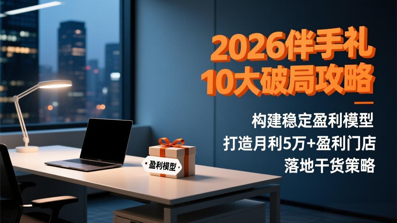2026伴手礼10大破局攻略：构建稳定盈利模型，打造月利5万+盈利门店，落地干货策略-尤课网创