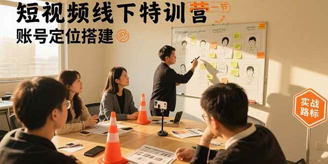 （15707期）短视频线下特训营：账号定位搭建/口播号拍摄剪辑/直播间流量入口/变现实战-尤课网创