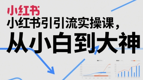 小红书引流实操课，从小白到大神-尤课网创
