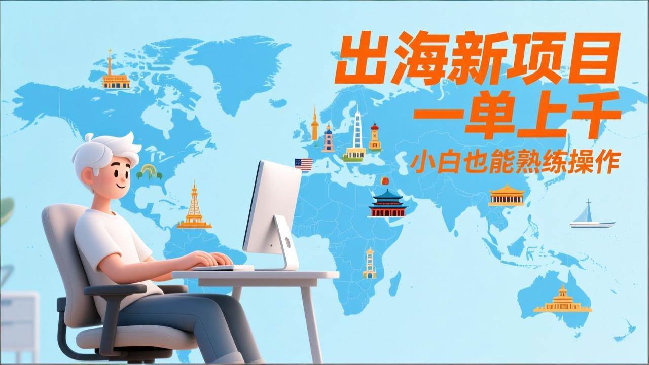 （17534期）出海新项目，一单上千，小白也能熟练操作-尤课网创