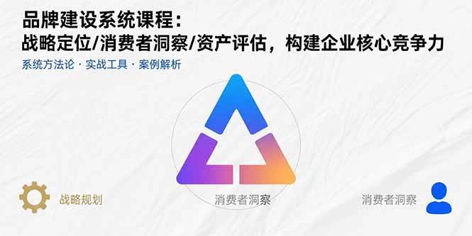 （15772期）品牌建设系统课程：战略定位/消费者洞察/资产评估，构建企业核心竞争力-尤课网创