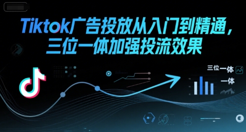 Tiktok广告投放从入门到精通，三位一体加强投流效果-尤课网创