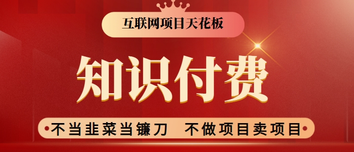 2024互联网项目天花板，新手小白也可以通过知识付费月入10W，实现财富自由-尤课网创