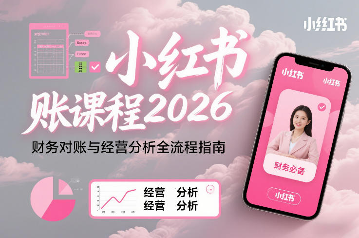 小红书对账课程2026，财务对账与经营分析全流程指南-尤课网创