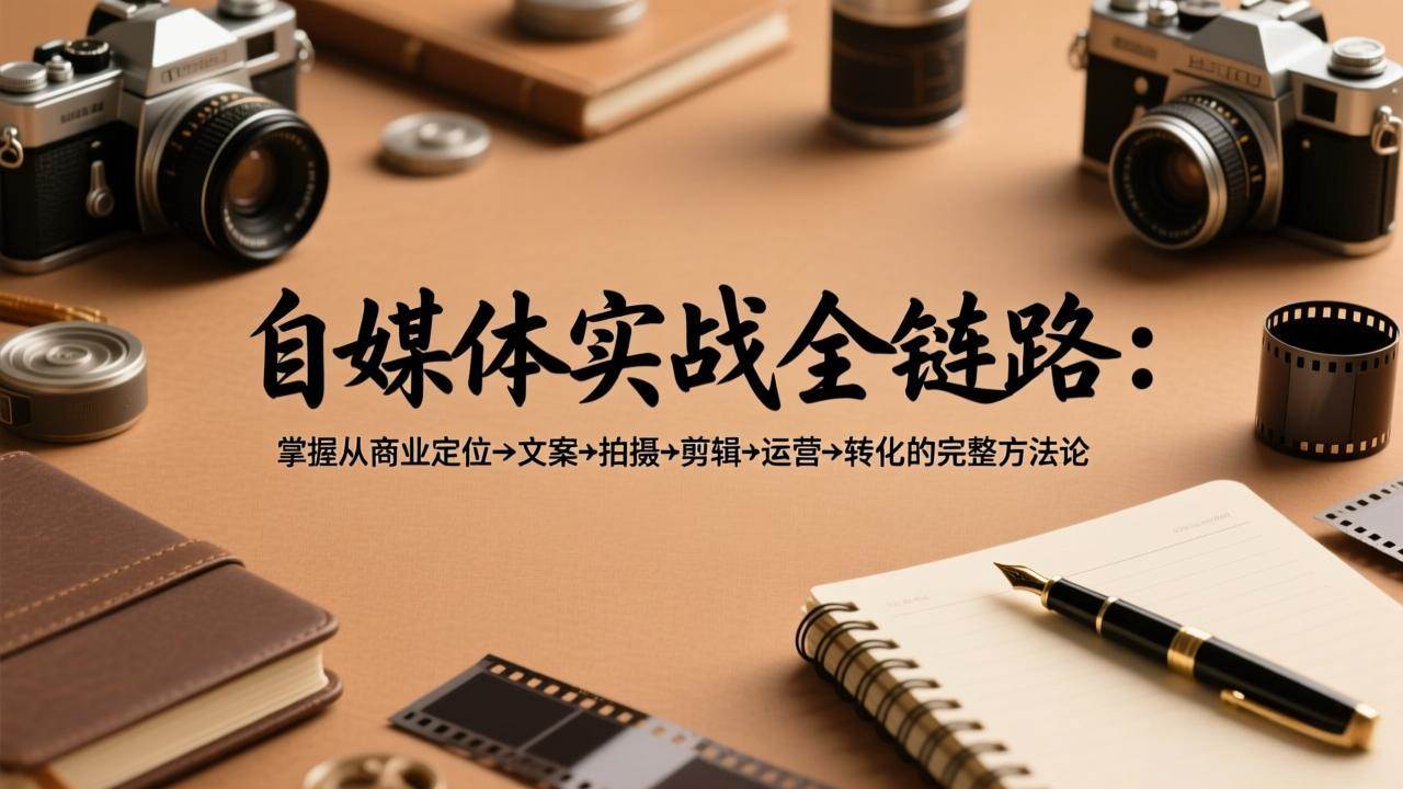 （17586期）自媒体实战全链路：掌握从商业定位→文案→拍摄→剪辑→运营→转化的完整方法论-尤课网创