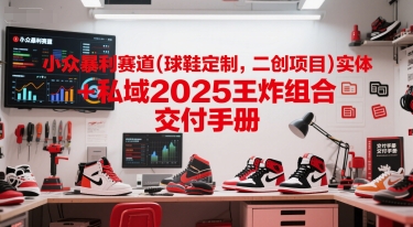 小众暴利赛道(球鞋定制，二创项目)实体+私域2025王炸组合  交付手册-尤课网创