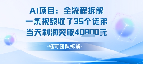 AI收徒变现闭环：一条视频收35人，日入1k+(附完整SOP)-尤课网创