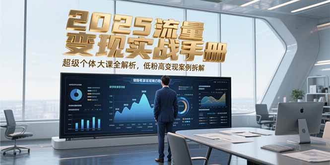 2025流量变现实战手册，超级个体大课全解析，低粉高变现案例拆解-尤课网创