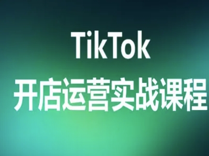 TikTok开店运营实战课程，TK跨境电商实操全流程-尤课网创