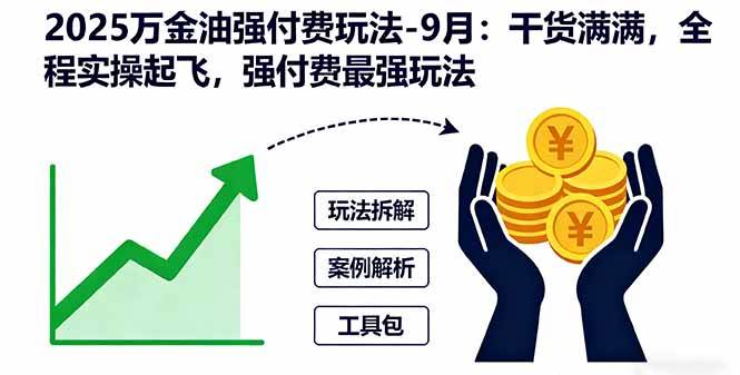 (16202期)2025万金油强付费玩法-9月:干货满满,全程实操起飞,强付费最强玩法-尤课网创