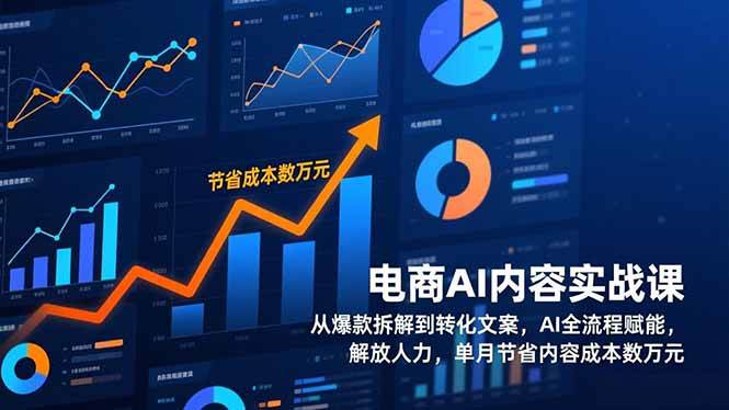 （17061期）电商AI内容实战课，从爆款拆解到转化文案，AI全流程赋能，解放人力，单月节省内容成本数万元-尤课网创
