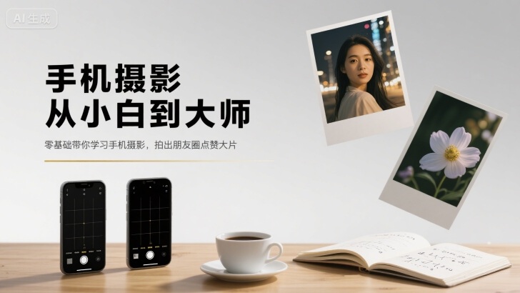 手机摄影从小白到大师，零基础带你学习手机摄影，拍出朋友圈点赞大片-尤课网创