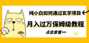 （6185期）纯小白如何通过玄学项目月入过万保姆级教程-尤课网创