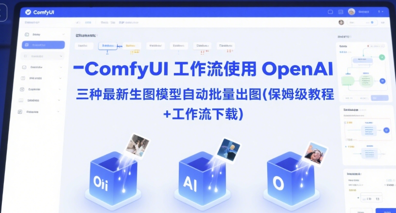 ComfyUI 工作流使用 OpenAI 三种最新生图模型自动批量出图(保姆级教程+工作流下载)-尤课网创