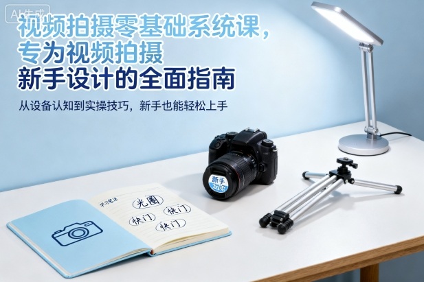 视频拍摄零基础系统课，专为视频拍摄新手设计的全面指南-尤课网创