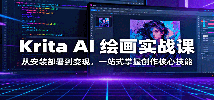Krita AI 绘画实战课:从安装部署到变现,一站式掌握创作核心技能-尤课网创