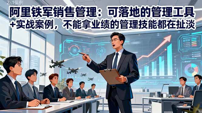 （16436期）阿里铁军销售管理：可落地的管理工具+实战案例，不能拿业绩的管理都在扯淡-尤课网创