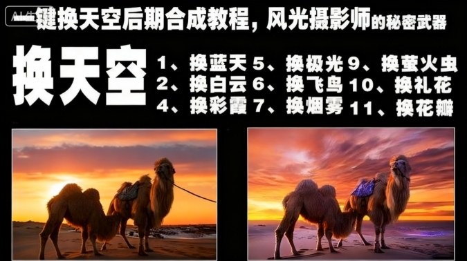 一键换天空后期合成教程，风光摄影师的秘密武器-尤课网创