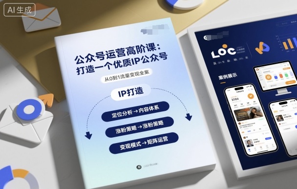 公众号运营高阶课，打造一个优质IP公众号-尤课网创