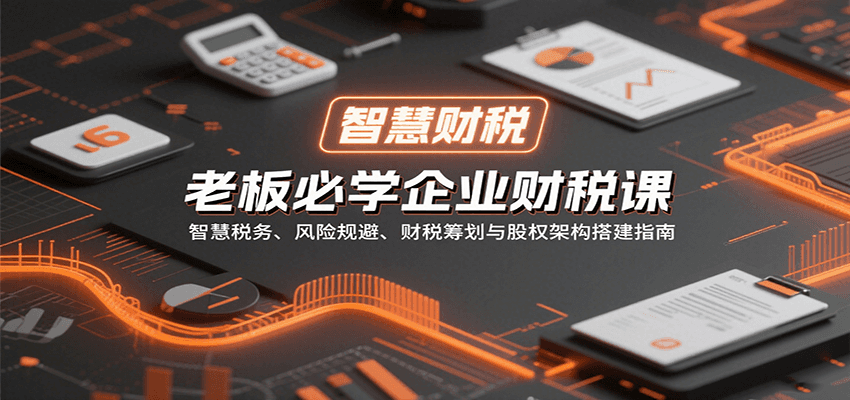 老板必学企业财税课：智慧税务、风险规避、财税筹划与股权架构搭建指南-尤课网创