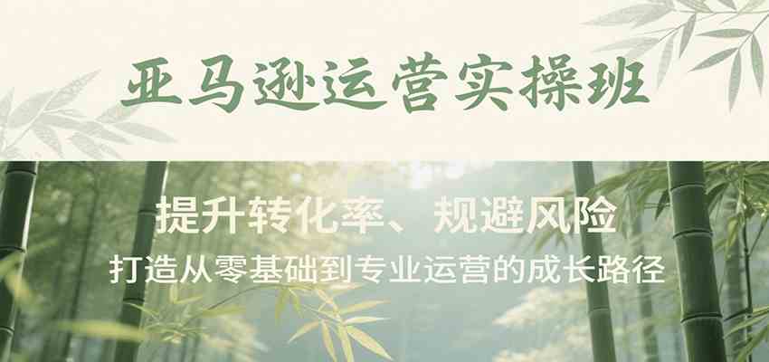 亚马逊运营实操班，提升转化率、规避风险，打造从零基础到专业运营的成长路径-尤课网创