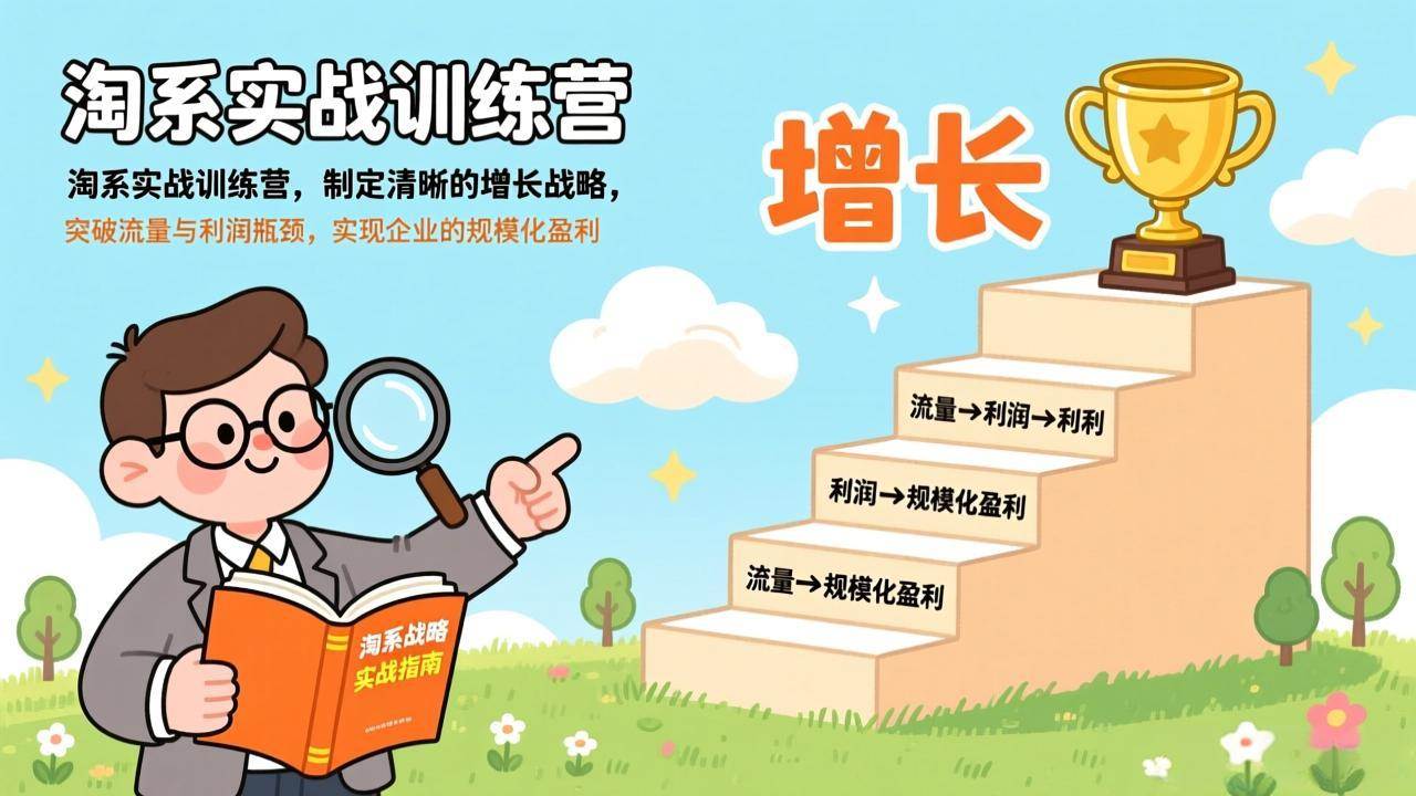 （17278期）淘系实战训练营，制定清晰的增长战略，突破流量与利润瓶颈，实现企业的规模化盈利-尤课网创