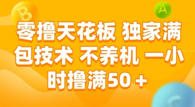 零撸天花板，独家满包技术 不养机 一小时撸满50+-尤课网创