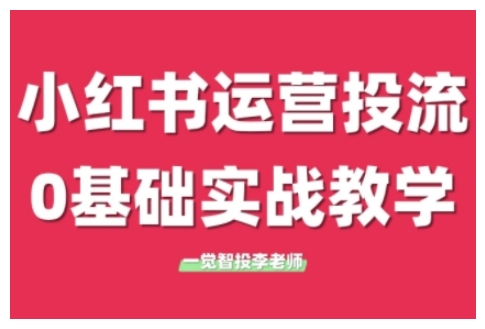 小红书运营投流，小红书广告投放从0到1的实战课，学完即可开始投放（更新26年）-尤课网创