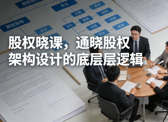 股权晓课，通晓股权架构设计的底层逻辑-尤课网创