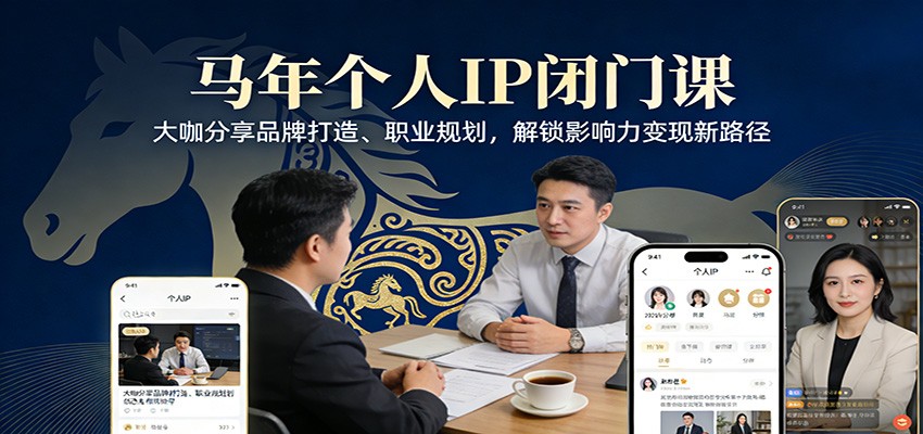 马年个人IP闭门课，大咖分享品牌打造、职业规划，解锁影响力变现新路径-尤课网创