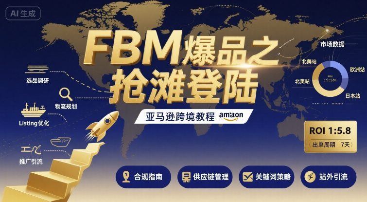 FBM爆品之抢滩登陆-亚马逊跨境教程-尤课网创