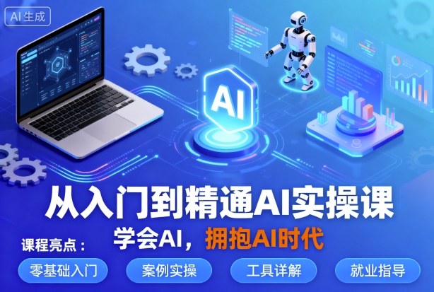 从入门到精通AI实操课，学会AI，拥抱AI时代-尤课网创