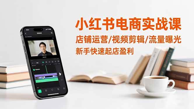 （16536期）小红书电商实战课：店铺运营/视频剪辑/流量曝光，新手快速起店盈利-尤课网创