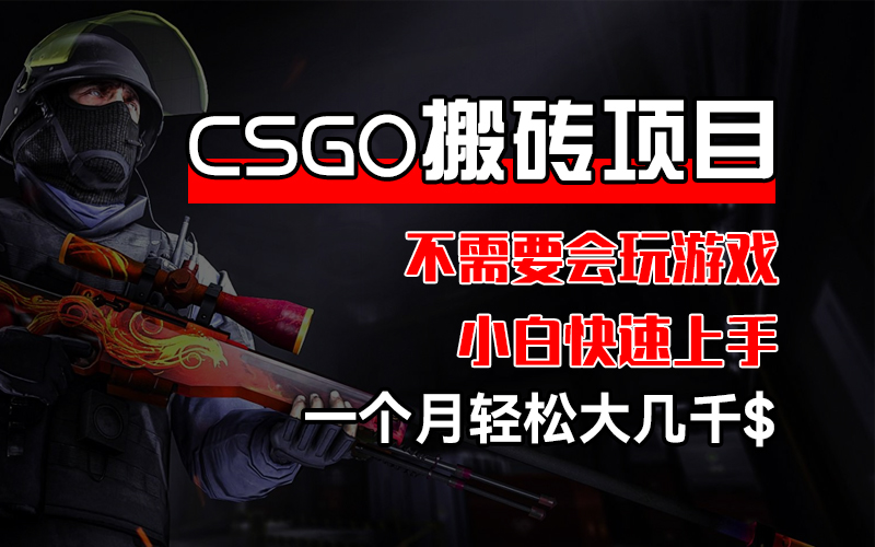 （12332期）CSGO 装备搬砖项目，操作简单，不需要会玩游戏，小白也能快速上手，一…-尤课网创