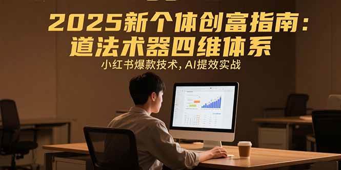 （15477期）2025新个体创富指南：道法术器四维体系，小红书爆款技术，AI提效实战-尤课网创