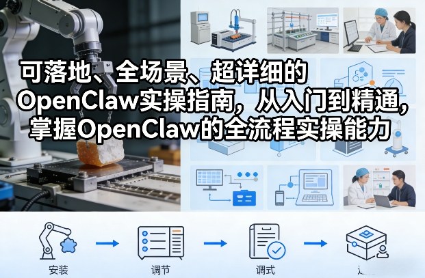 可落地、全场景、超详细的OpenClaw实操指南，从入门到精通，掌握OpenClaw的全流程实操能力-尤课网创